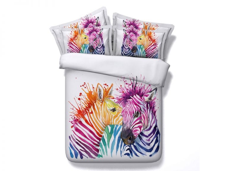 Bedding Set - Zebras in Colour