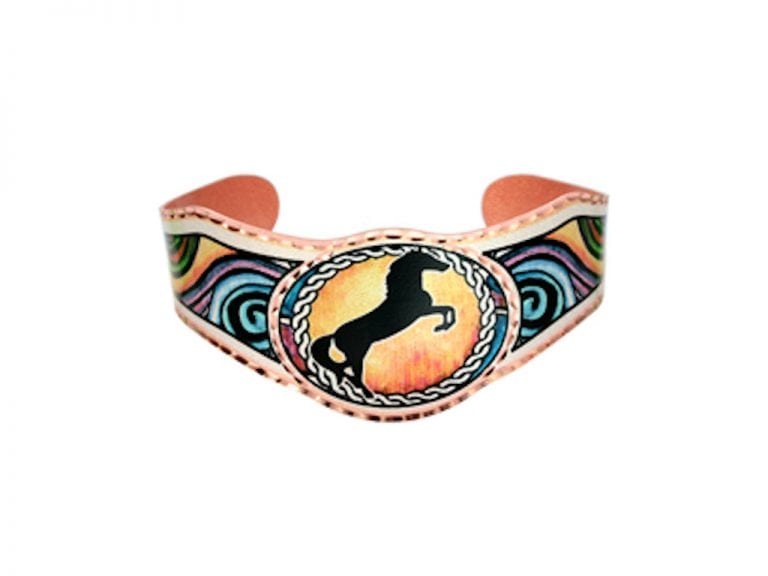 Colourful Western Rearing Horse Bracelet