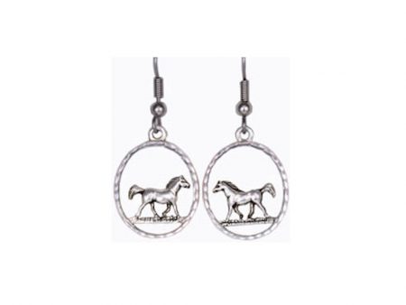 Silver Horse Earrings