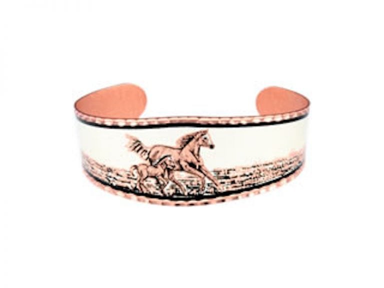 Mare and Foal Copper Bracelet