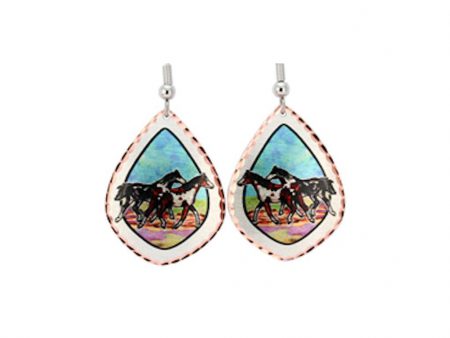 Colourful Wild Horses Earrings