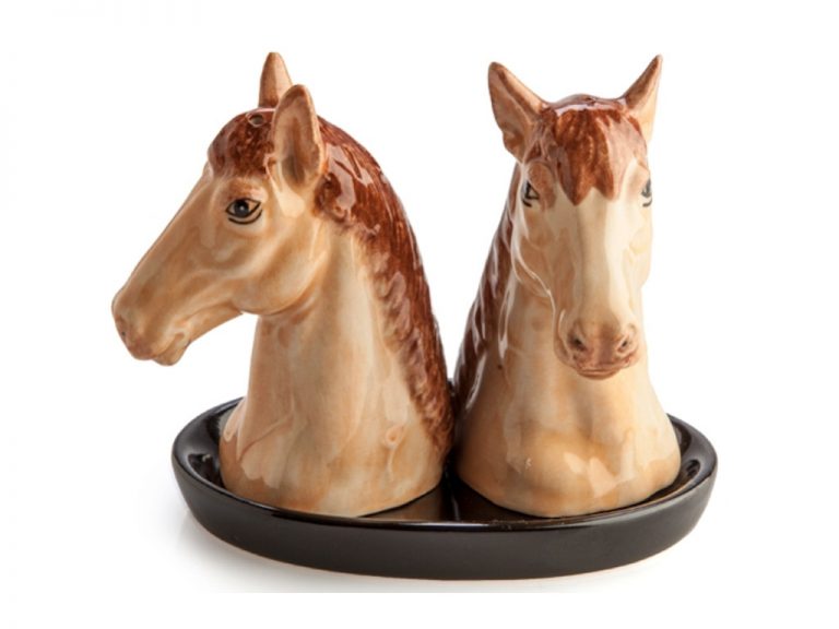 Salt & Pepper Shakers - Horse Heads