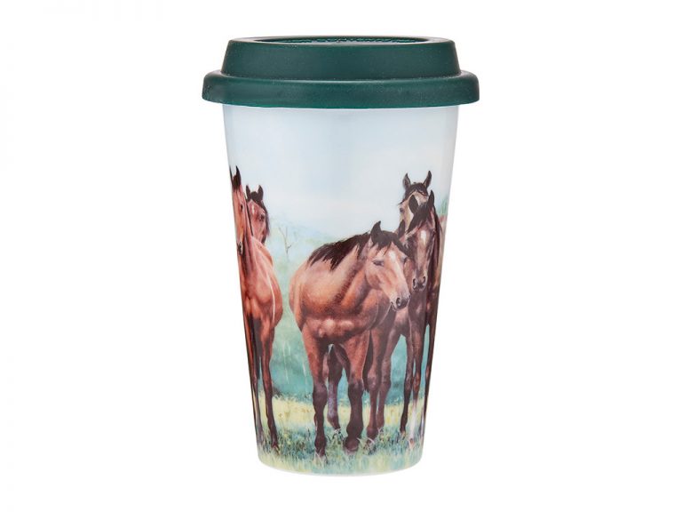Beauty of Horses In the Pasture Travel Mug