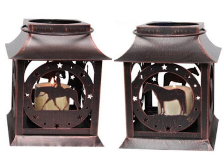rustic-metal-horse-lantern-set
